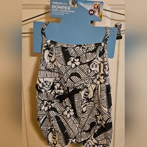 Vibrant Life Black and White Dog Romper